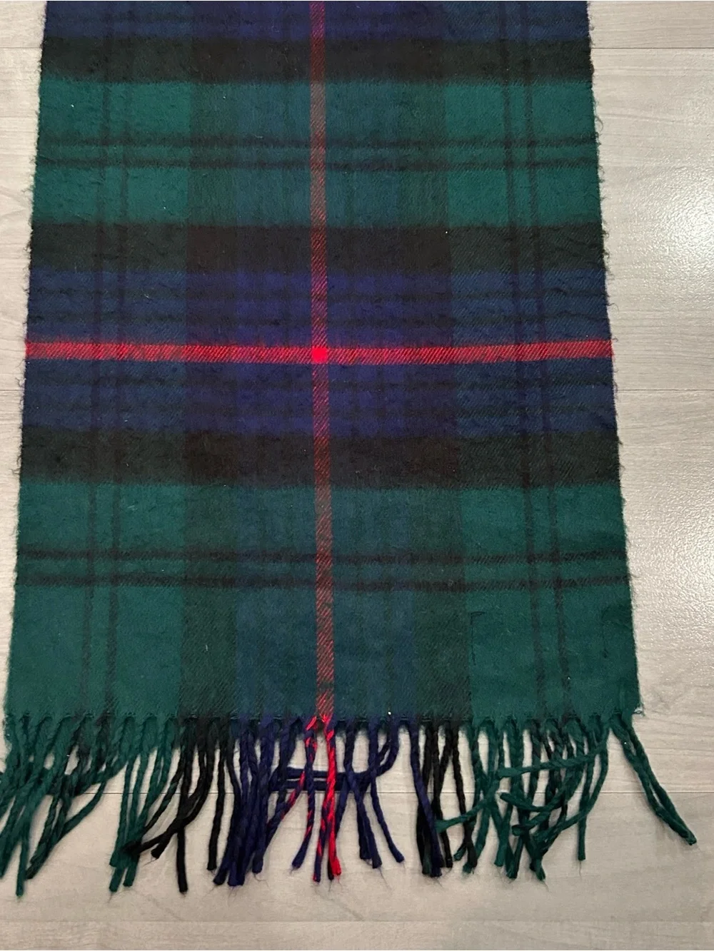 Vintage 1993 Looney Tunes Taz Tasmanian Devil Ski Plaid Scarf Made Japan